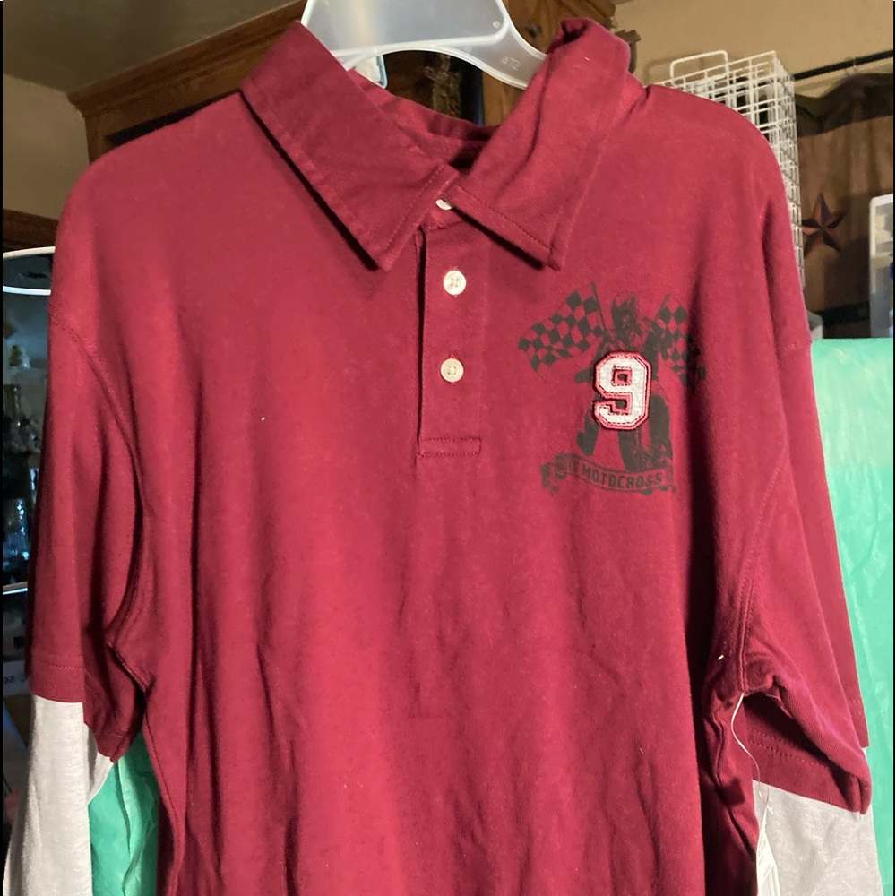 Boys by open Trails long button down top new shirt